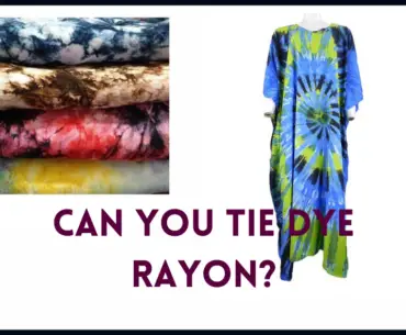 can you tie dye rayon