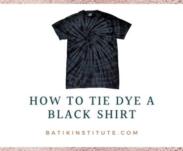 Can you tie dye a black shirt