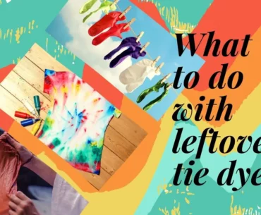 What to do with leftover tie dye