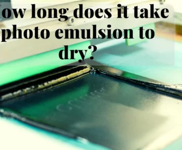 How long does it take photo emulsion to dry