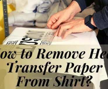 how to remove heat transfer paper from shirt